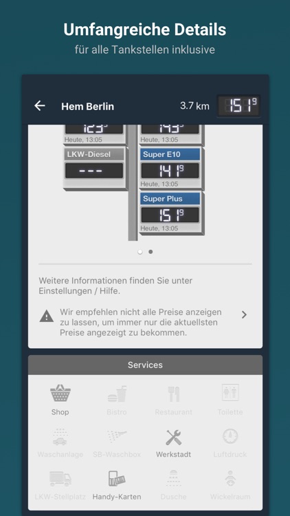 TankenApp mit Benzinpreistrend screenshot-4