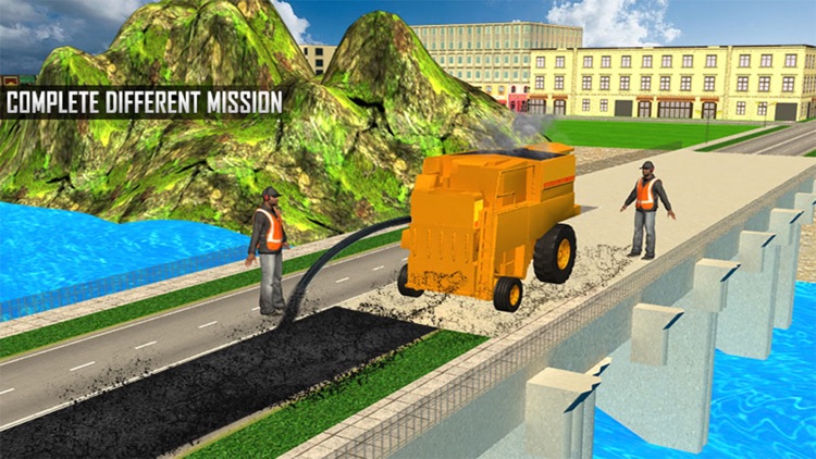 New River Bridge Road Construction Crane Simulator screenshot-4