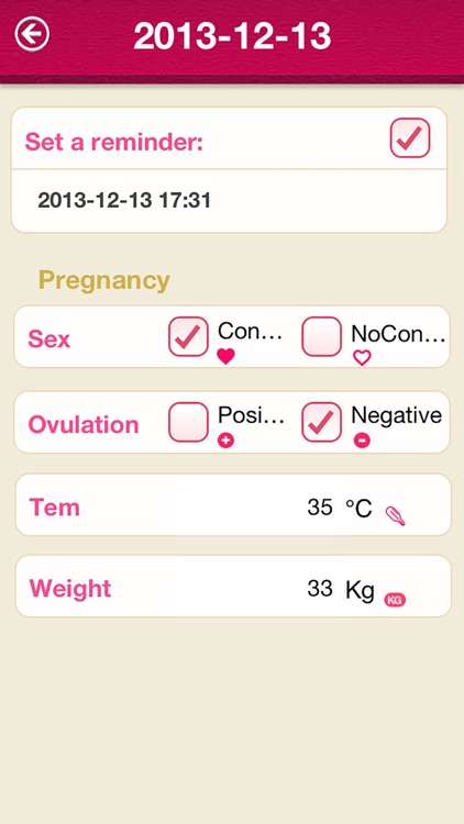 Women's Period Calendar