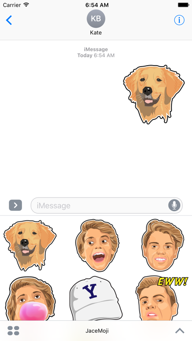 JaceMoji iPhone screenshot 4 - Stickers app