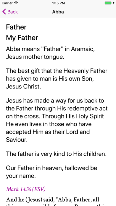 Screenshot #3 pour Names of God - OT & NT