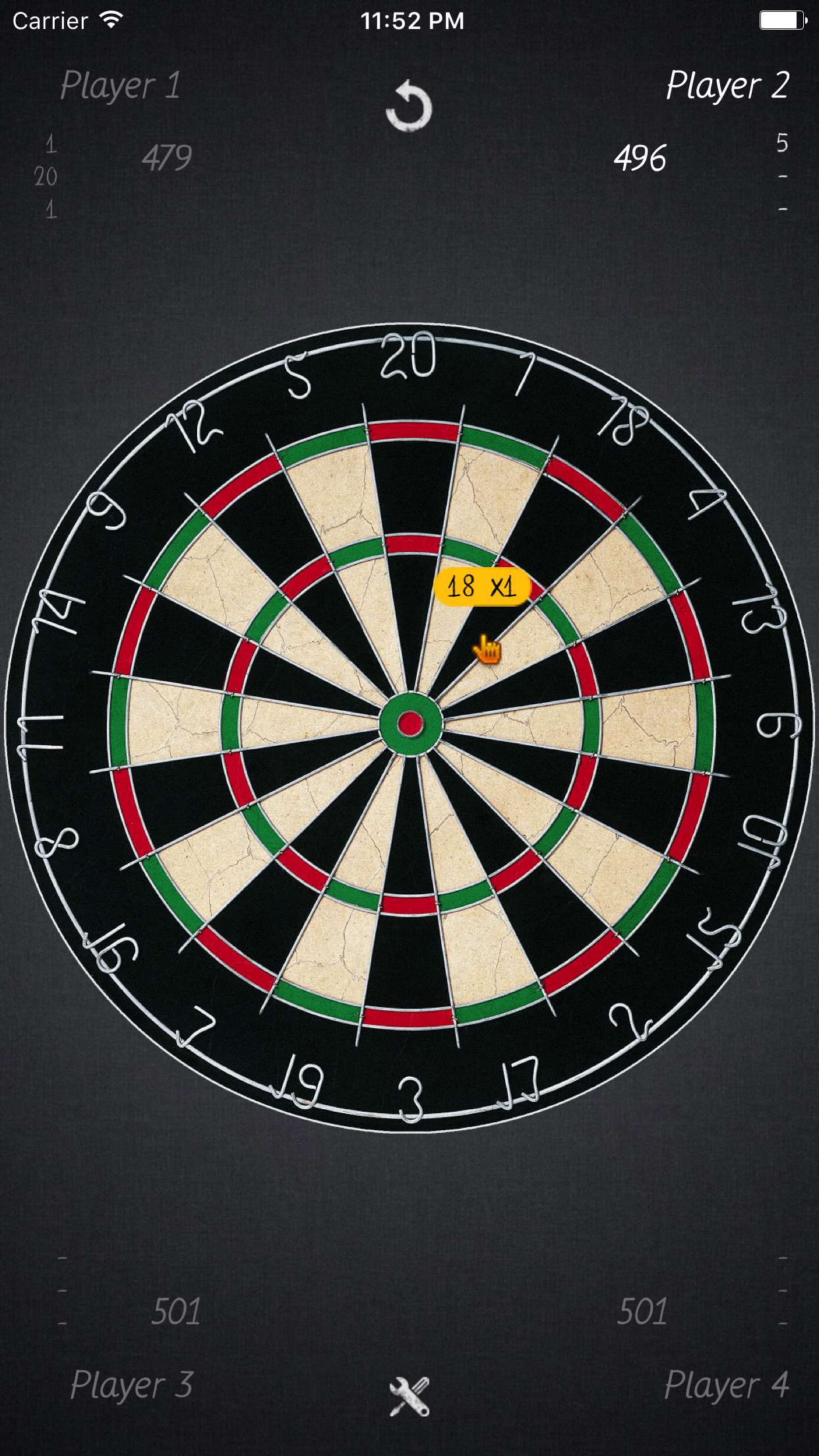 Darts Score Board