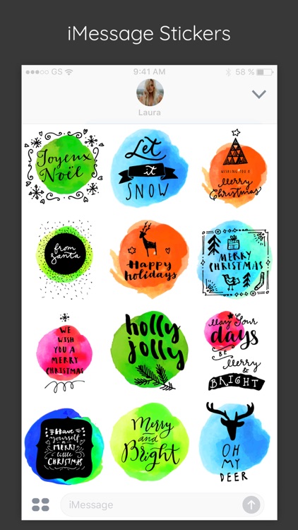 Merry Christmas Watercolor App