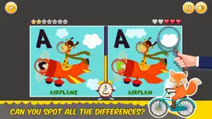 Find Differences alphabet game screenshot #1 for iPhone