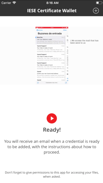 IESE Certificate Wallet screenshot 3