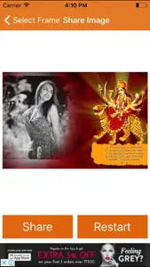 Navratri Photo Collage Frame screenshot #4 for iPhone