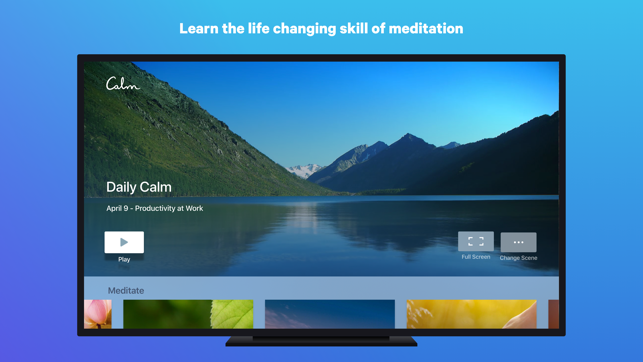 ‎Calm: Sleep & Meditation Screenshot