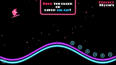 Screenshot #2 pour Ski On Neon - Top Flying Game!