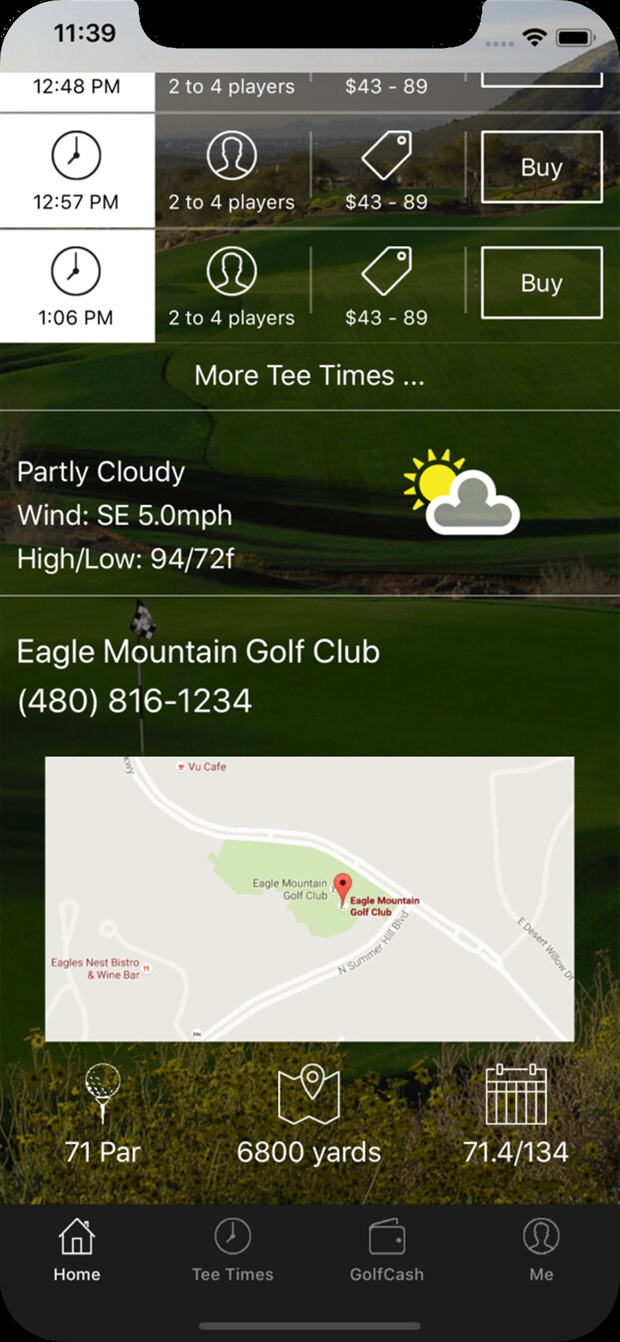 Eagle Mountain Golf Tee Times screenshot 3