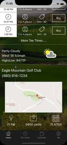 Game screenshot Eagle Mountain Golf Tee Times hack