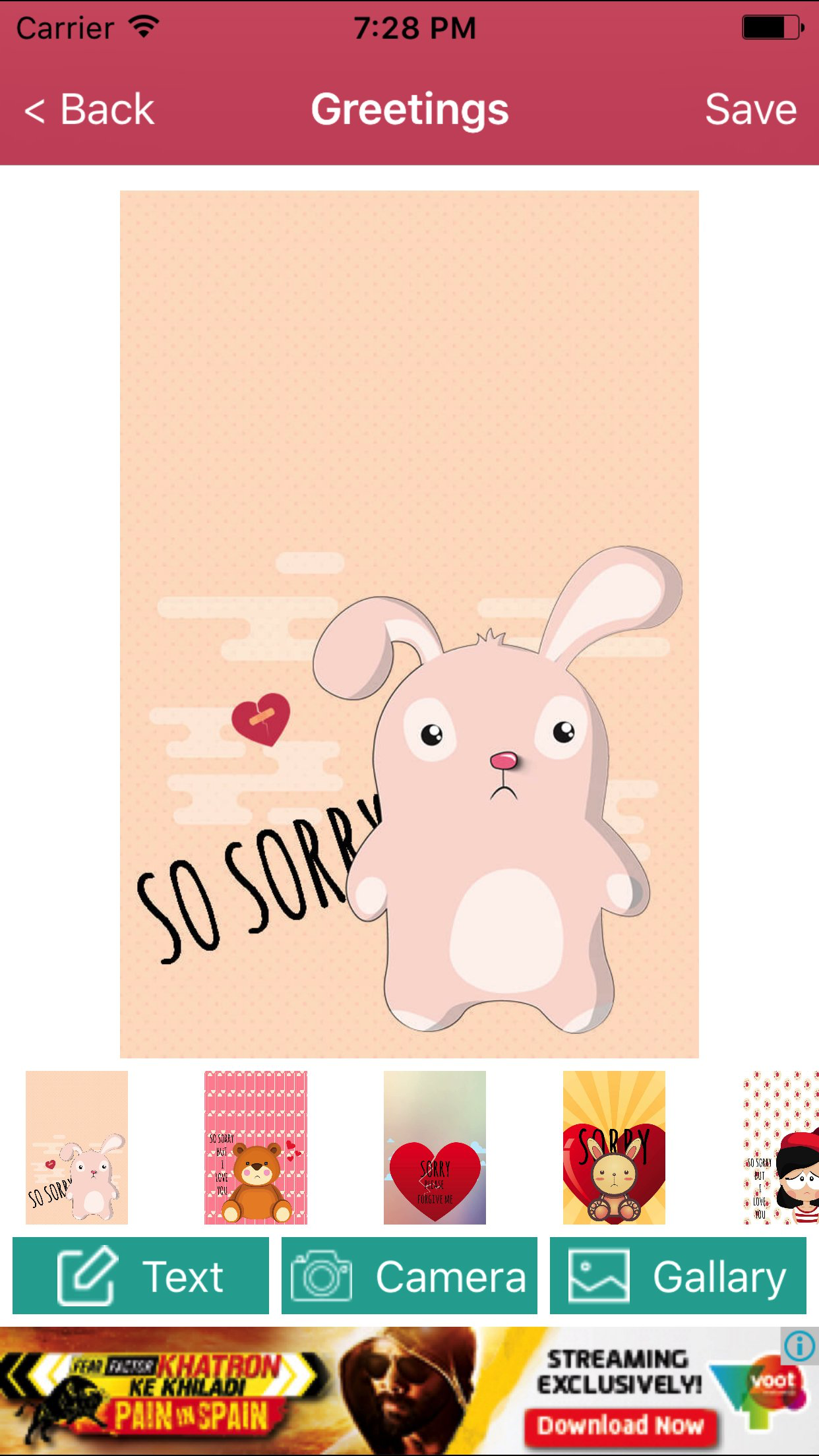 Sorry Or Forgive Me Card Creator screenshot 2