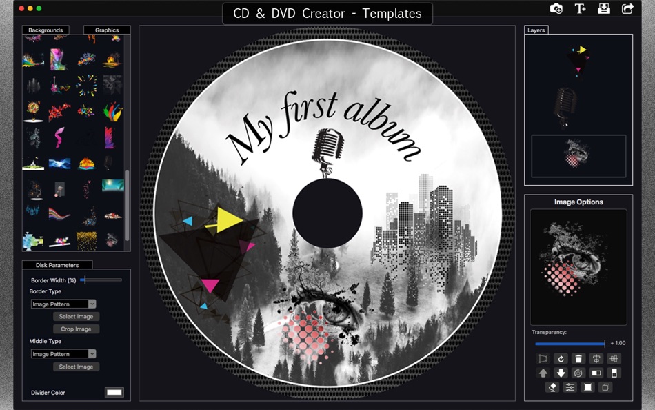 #3. CD & DVD Creator - Templates (macOS) Podle: BraveCloud