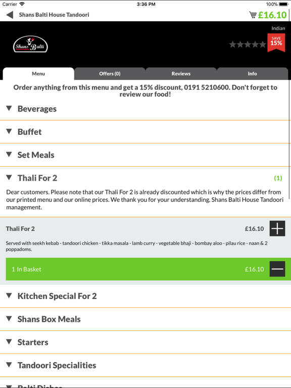 Screenshot #6 pour Shans Balti House Tandoori