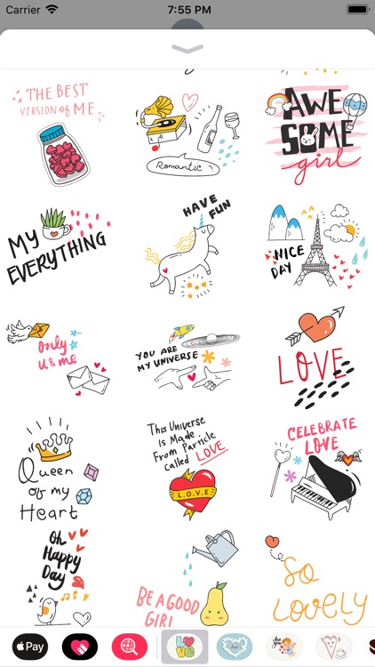 Doodle Valentine's Day Sticker