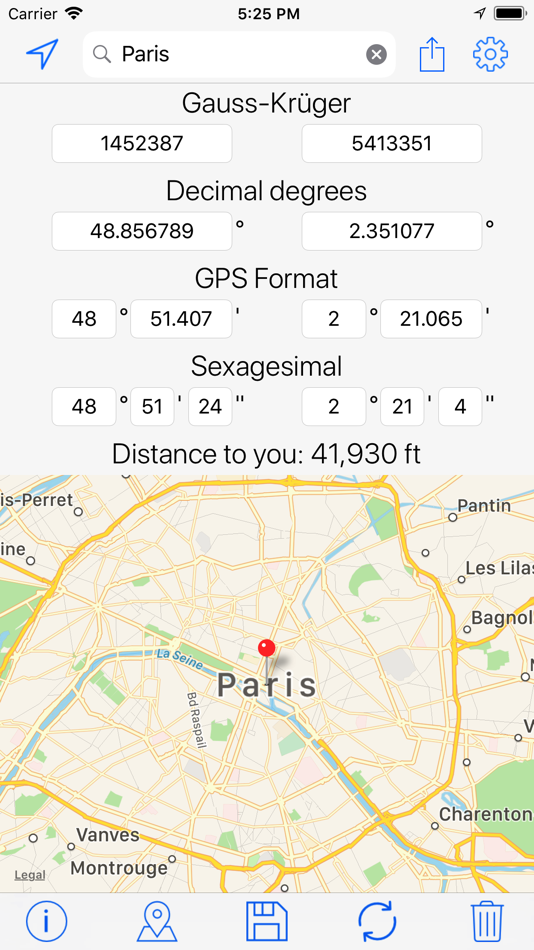 #4. Gauss-Krüger Coordinates Tool (iOS) Podle: Nicolas Schotten