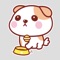 Let's dance with this cute and funny pink dog