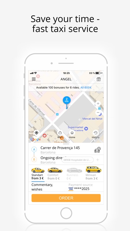 Angel - taxi booking online screenshot-4