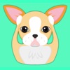 Animated Blonde Boston Terrier