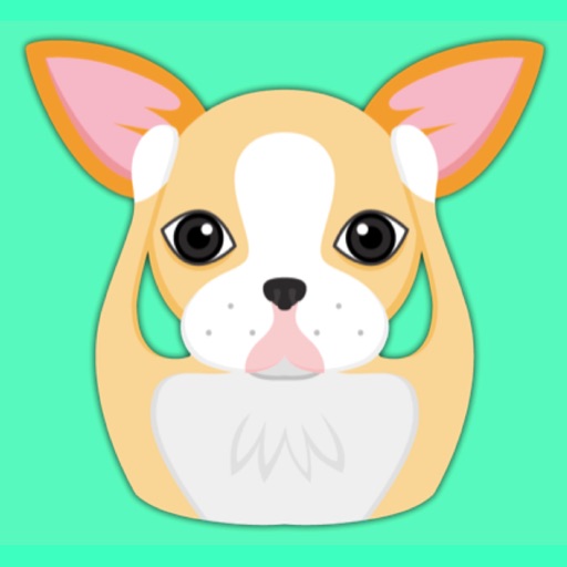 Animated Blonde Boston Terrier icon