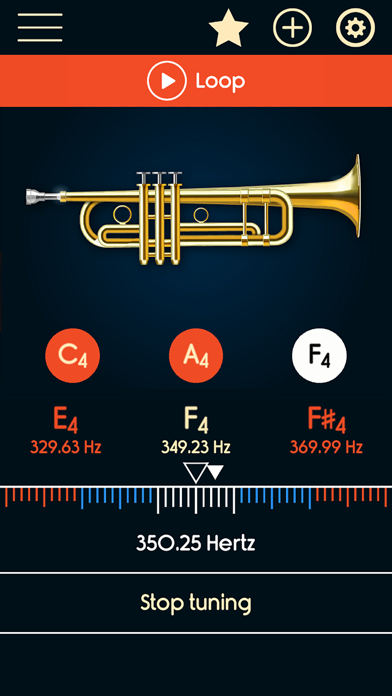 Screenshot #1 pour Trumpet Tuner