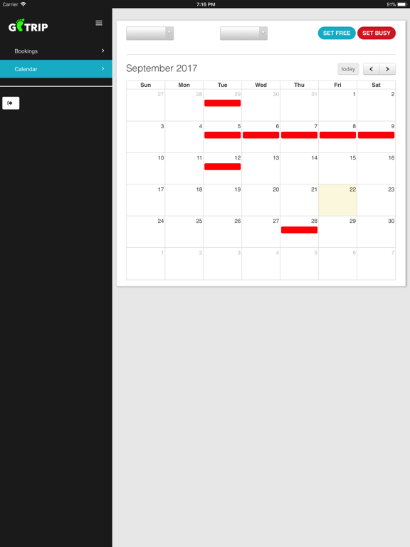 GoTrip Driver iPad screenshot 3 - Travel app