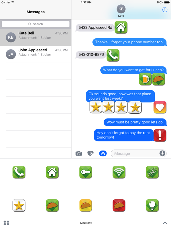 Talk Blox Sticker Pack iPad screenshot 1 - Stickers app