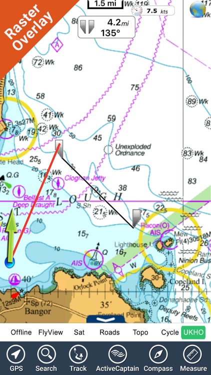 Marine : Ireland HD - GPS Map Navigator