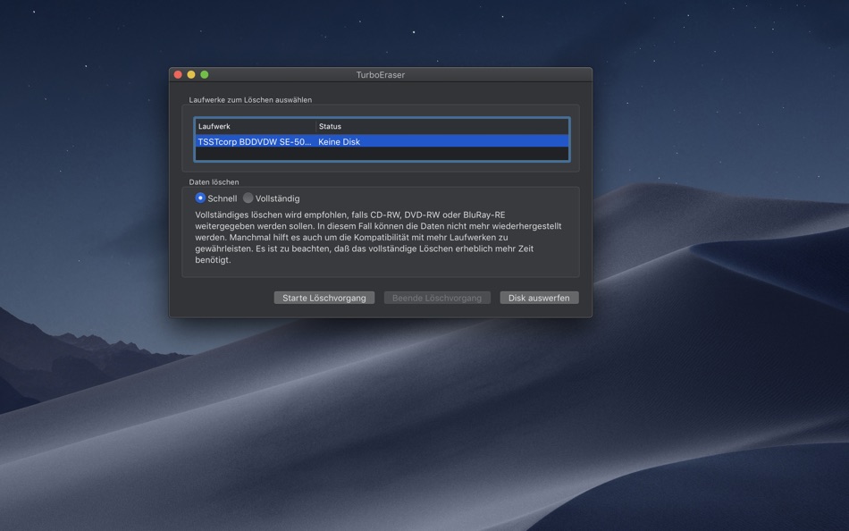 TurboEraser (macOS) 由: Alexander Jaehrling TurboEraser (macOS) 由: Alexander Jaehrling