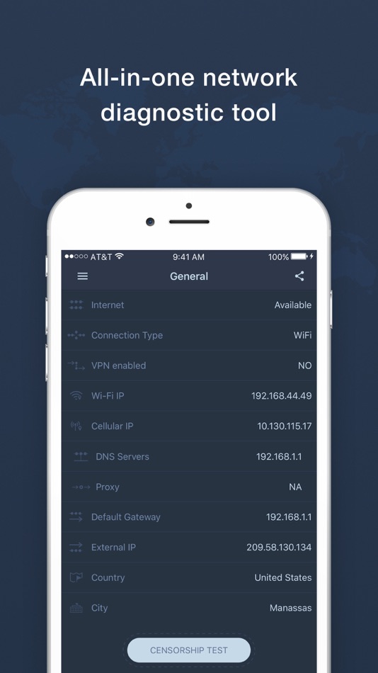 #1. Network Tools by KeepSolid (iOS) Podle: KeepSolid Inc.