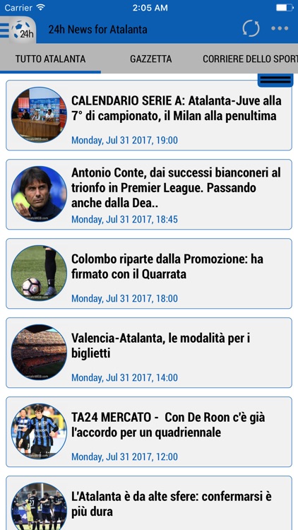 24h News for Atalanta