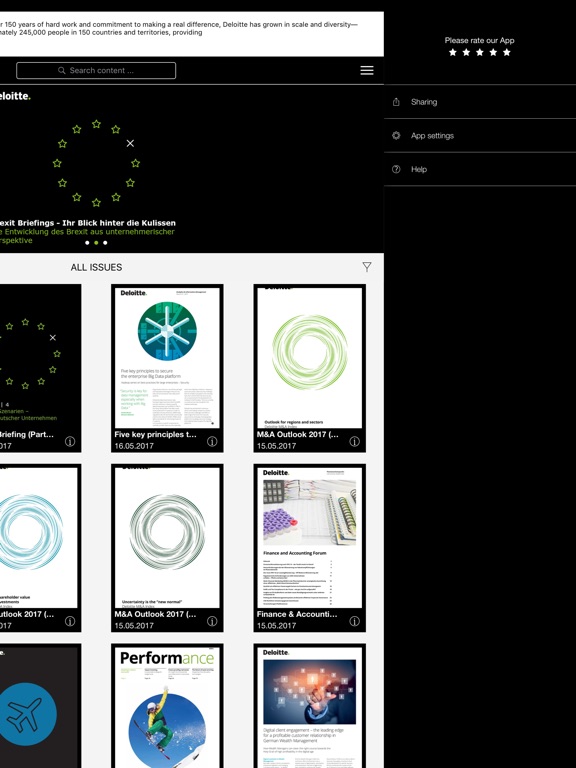 iPad Image of Deloitte Publikationen
