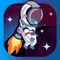 Tap the screen to change the direction of the astronaut to avoid the fiery asteroids