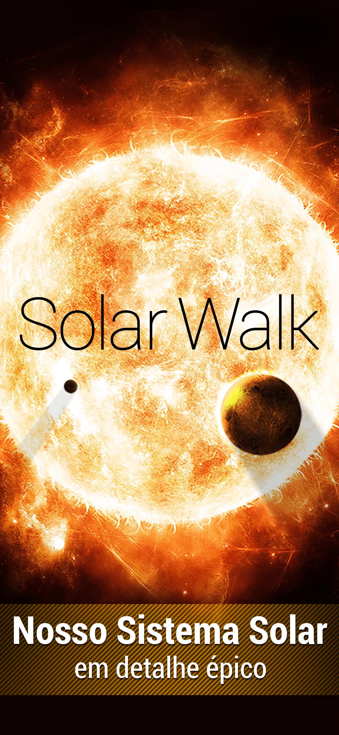 Screenshot do app Solar Walk: Sistema planetário