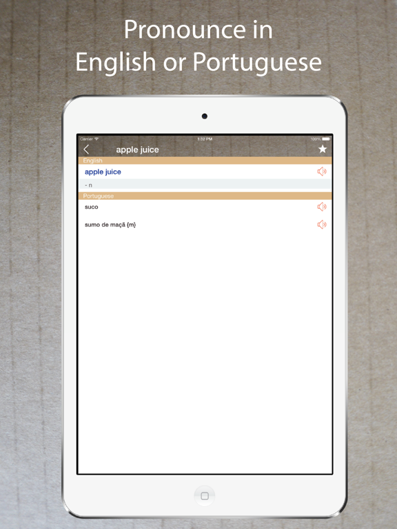 Screenshot #5 pour Portuguese English Dictionary.