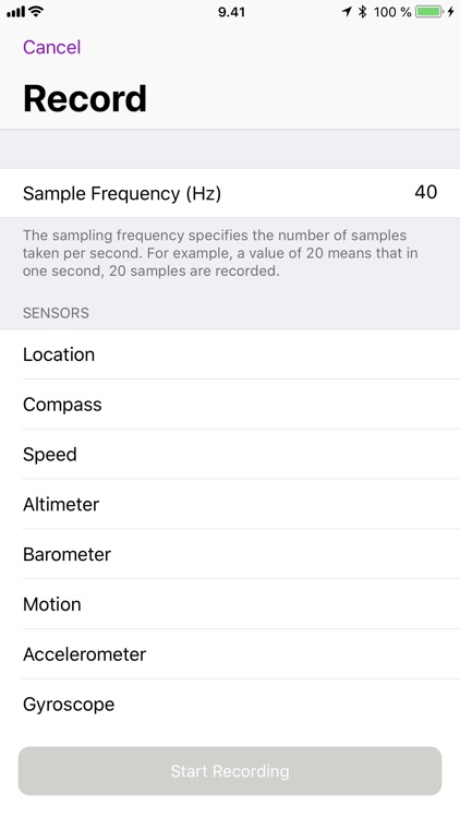 Sensors - view and record screenshot-4