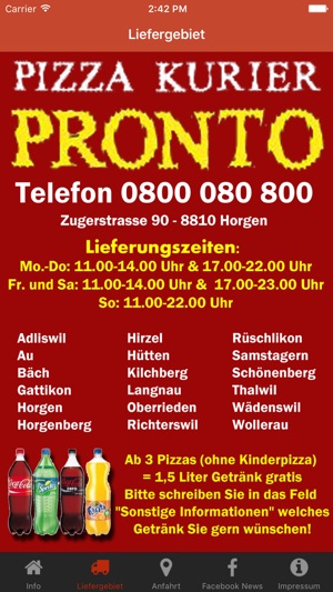 Pizza Pronto Horgen(圖2)-速報App