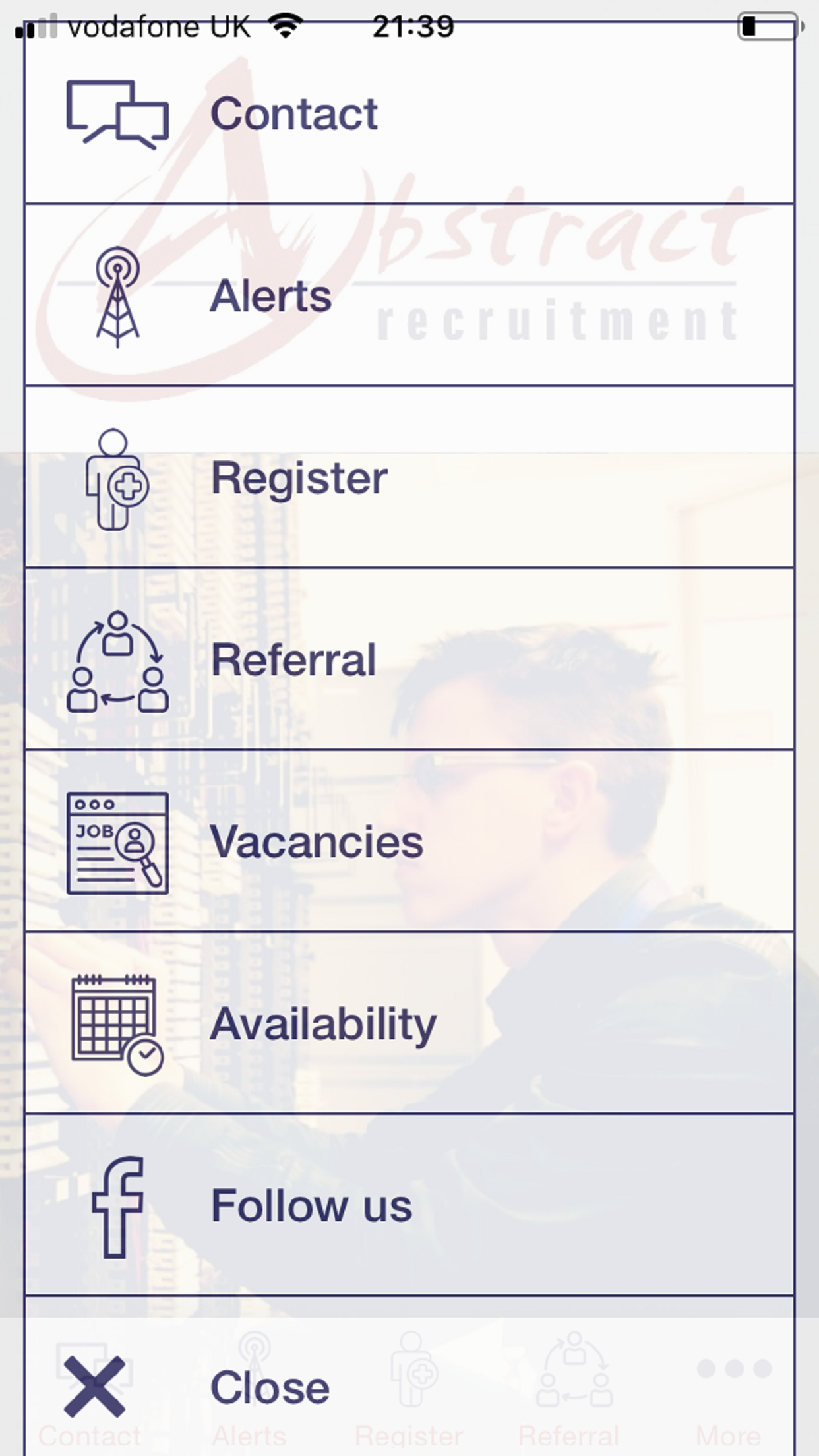 Abstract Recruitment screenshot 4