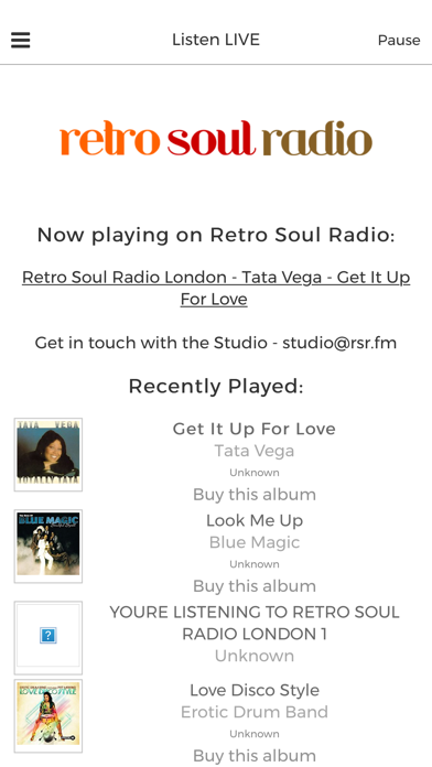 Retro Soul Radio screenshot 2