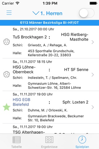 HSG EGB Bielefeld screenshot 2