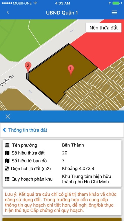 Thông tin quy hoạch Quận 1 screenshot-3
