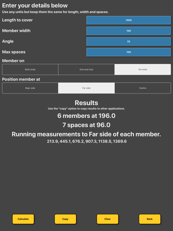 Screenshot #6 pour Baluster Post Space Calculator