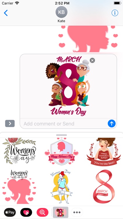 Woman's Day Modern Stickers