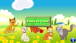Screenshot #1 pour Coloriages: chats et chatons