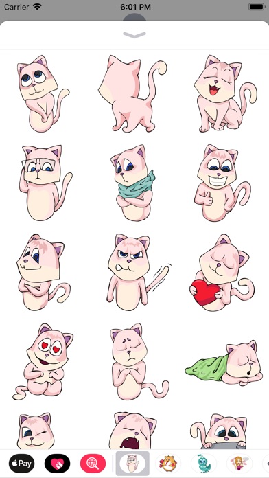 CathyCat Stickers for iMessage screenshot 2