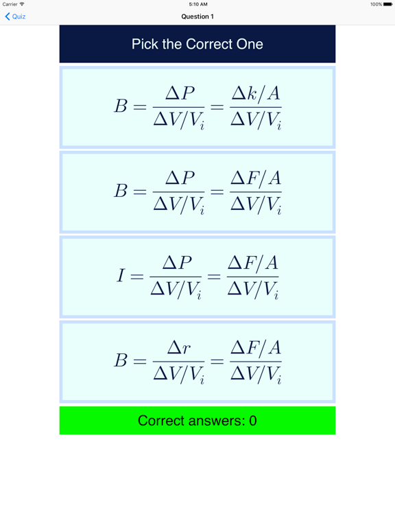 Screenshot #6 pour Mechanics Formula Memorizer
