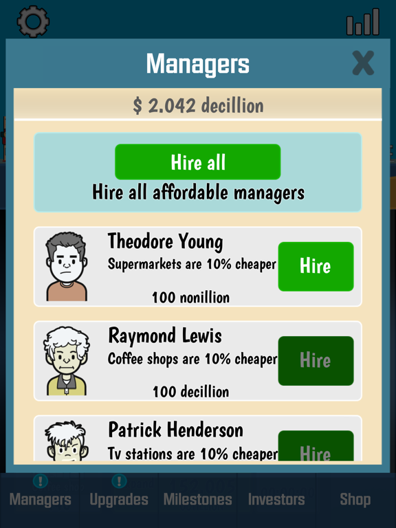 Screenshot #6 pour Business Tycoon - Idle Clicker