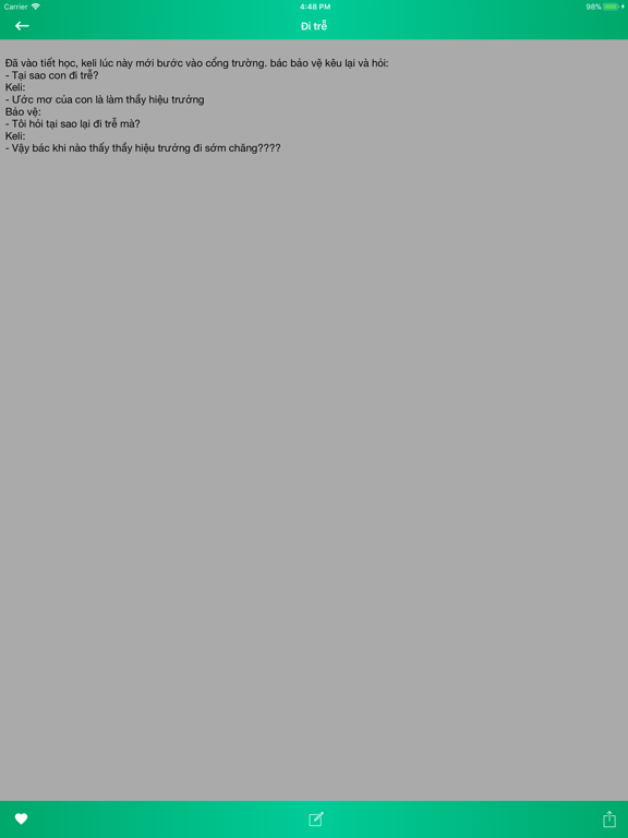 Góc truyện cười iPad screenshot