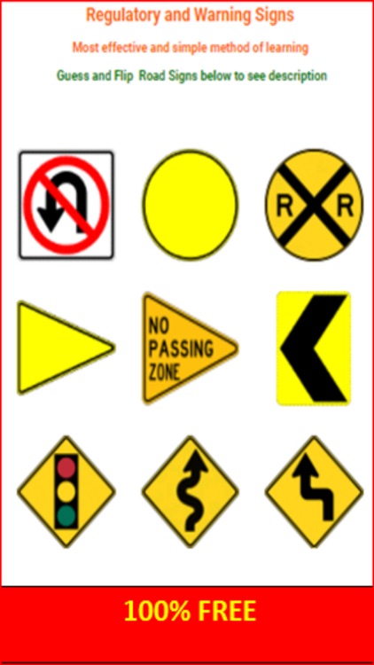 KY DMV Road Sign Flashcards