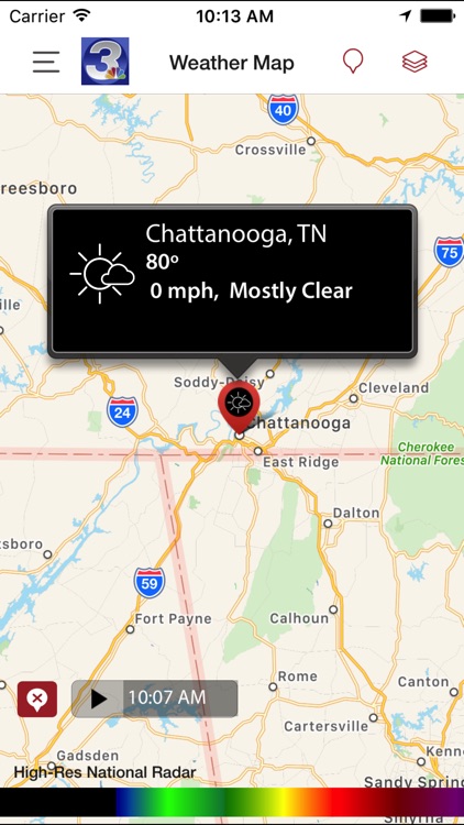 WRCB Radar screenshot-3