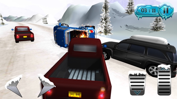 Offroad Jeep Snow Rally
